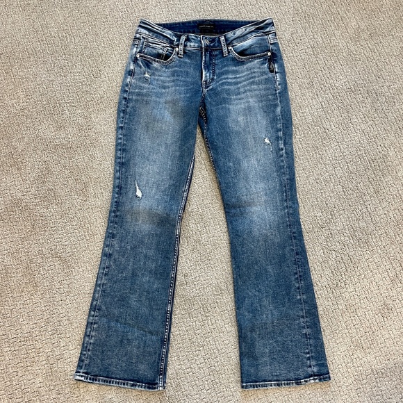 Silver Suki Slim Bootcut Jeans, 30x31, EUC, Slightly distressed - Picture 1 of 7